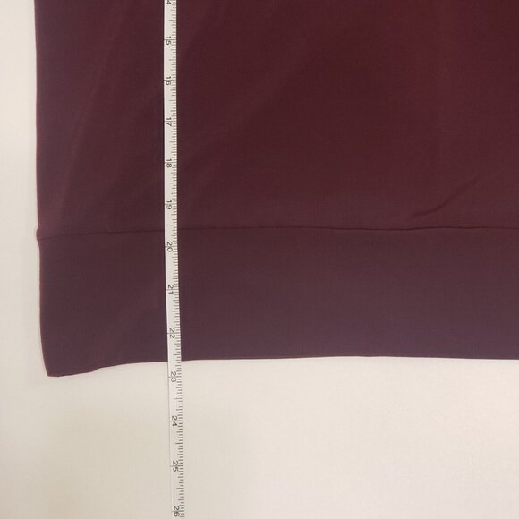 The Limited Slit Sleeve Blouse Women's Size Medium Wine Tasting Burgundy Red Top - Picture 5 of 16